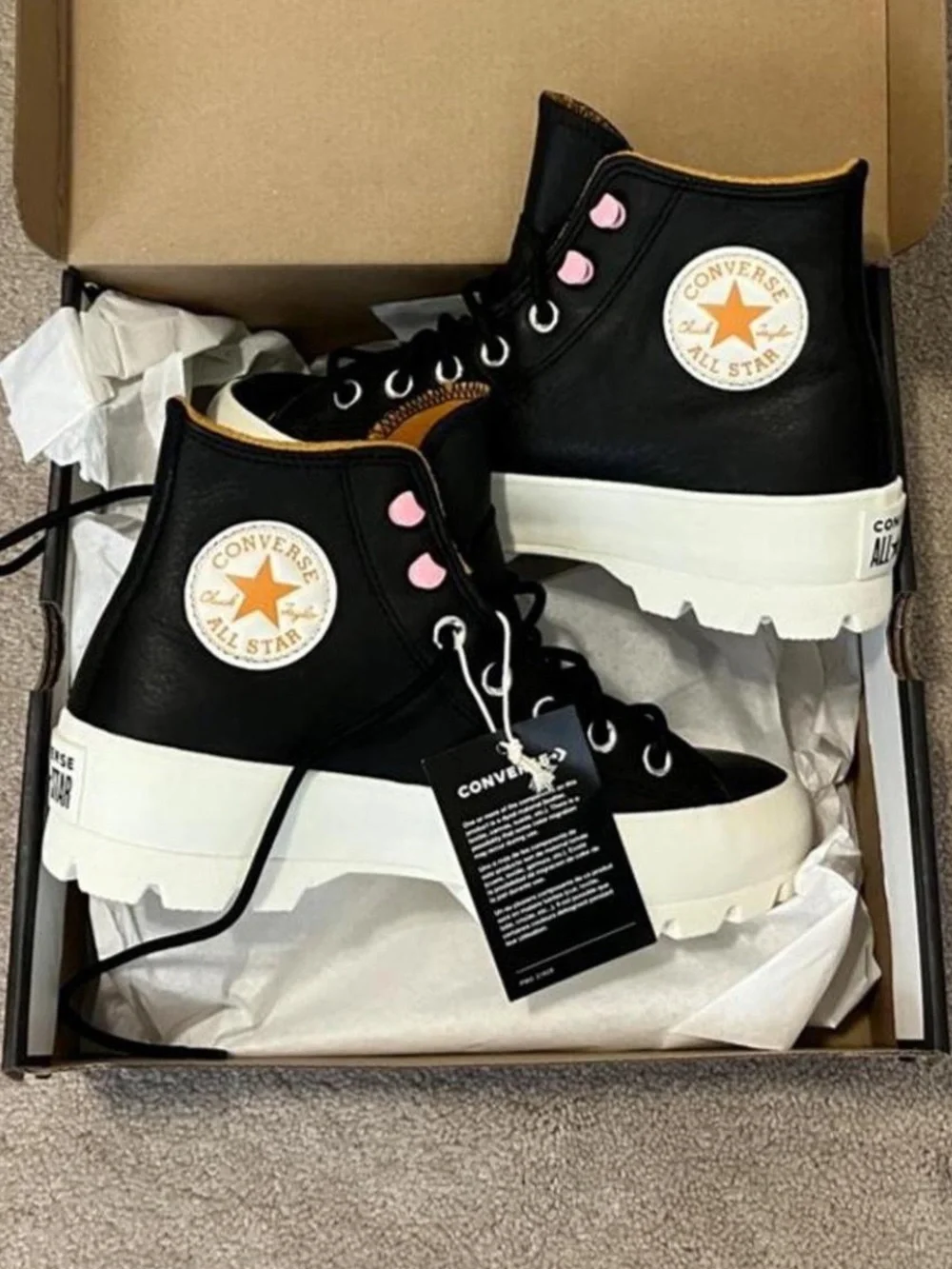 Converse Chuck Taylor All Star High-Top Gortex Black Leather Sneakers